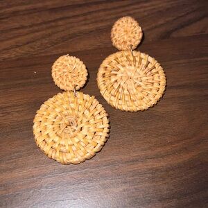 Brown Woven earrings